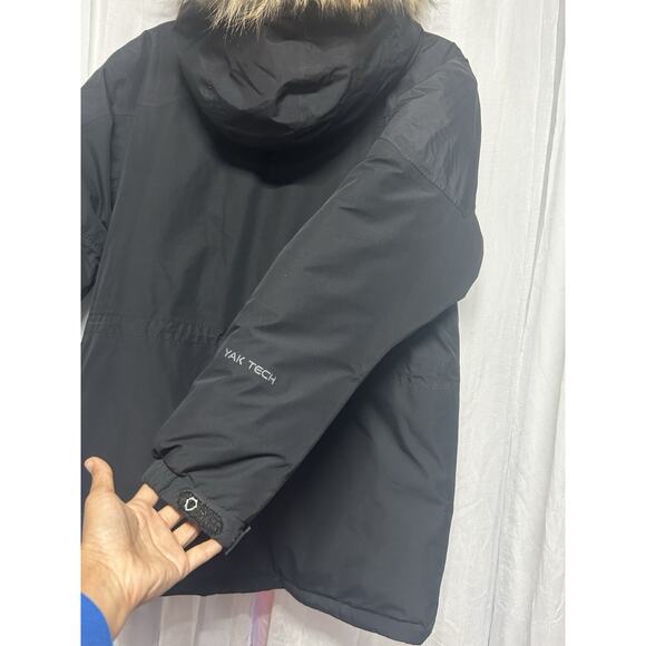 BLACK YAK Yak Tech Down Parka Jacket Fur Trim Hood Winter Insulated Coat 100 L - Picture 4 of 16
